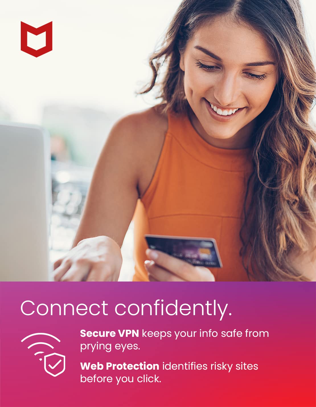 McAfee Total Protection | 3 Device | Antivirus Internet Security Software | VPN, Password Manager, Dark Web Monitoring | 1 Year Subscription | Download Code